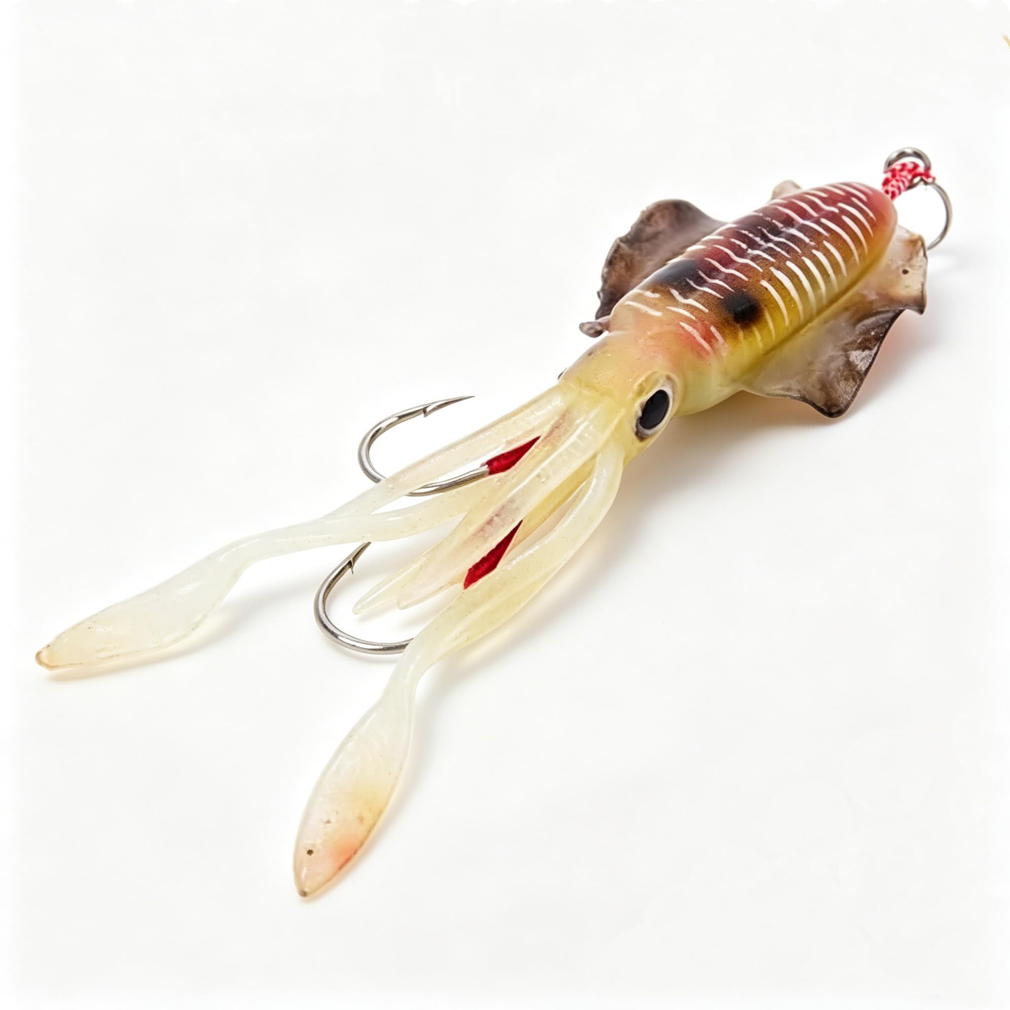 Esca da Pesca Artificiale Morbida, Polpo UV Occhi Luminosi 3D, Esca Realistica (1#)