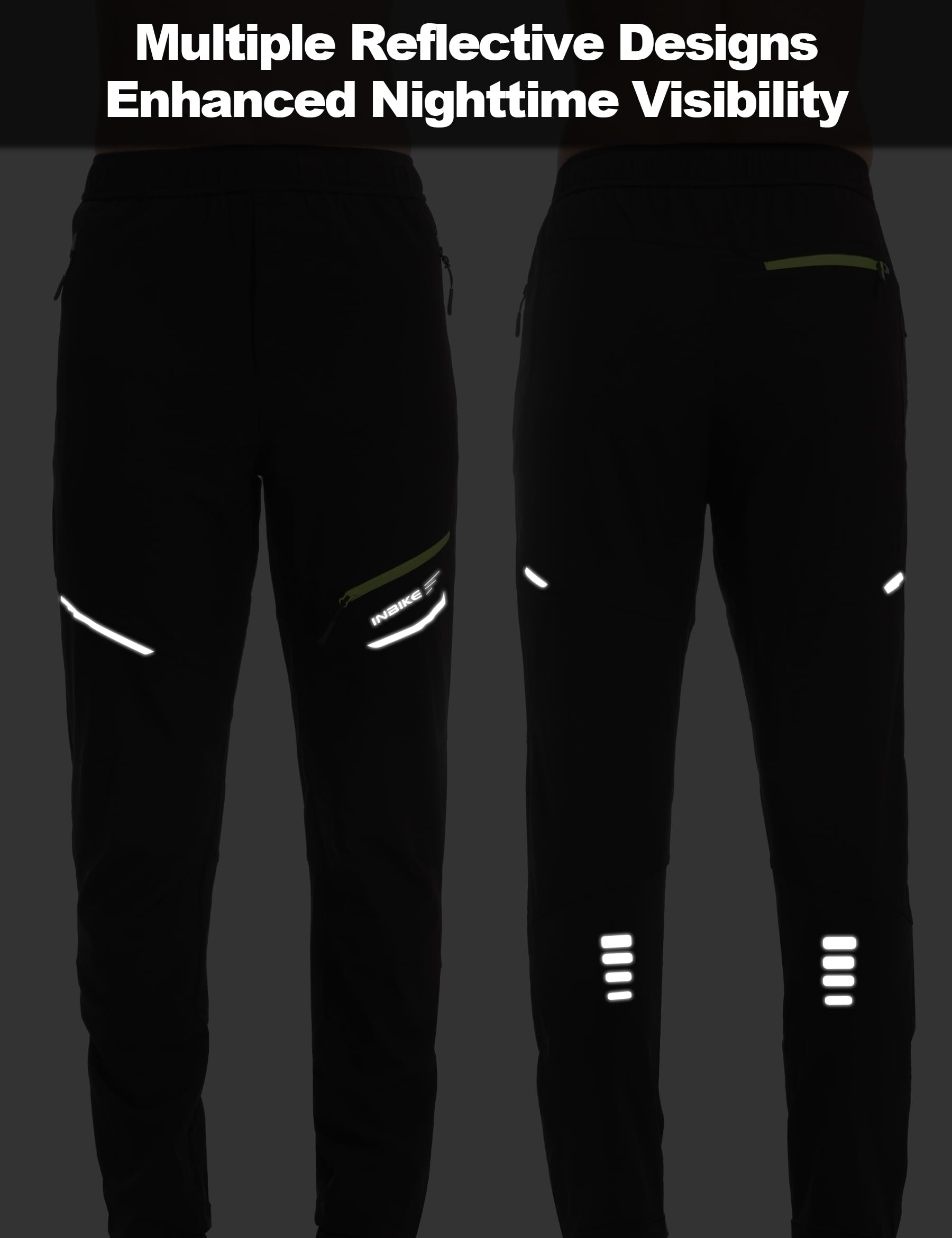 INBIKE Herren Thermo Fahrradhose Winter mit Fleece Körperbetont für Rennrad MTB Pendeln
