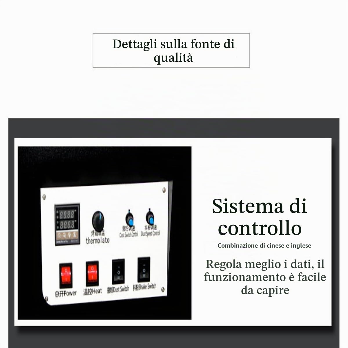 Agitare la Polvere per DTF Stampanti,Stampante DTF A3 A4 Parti,Macchina per Scuotere La Polvere,Accessori per Stampanti,Nero,Stampante DTF A3 A4 Parti