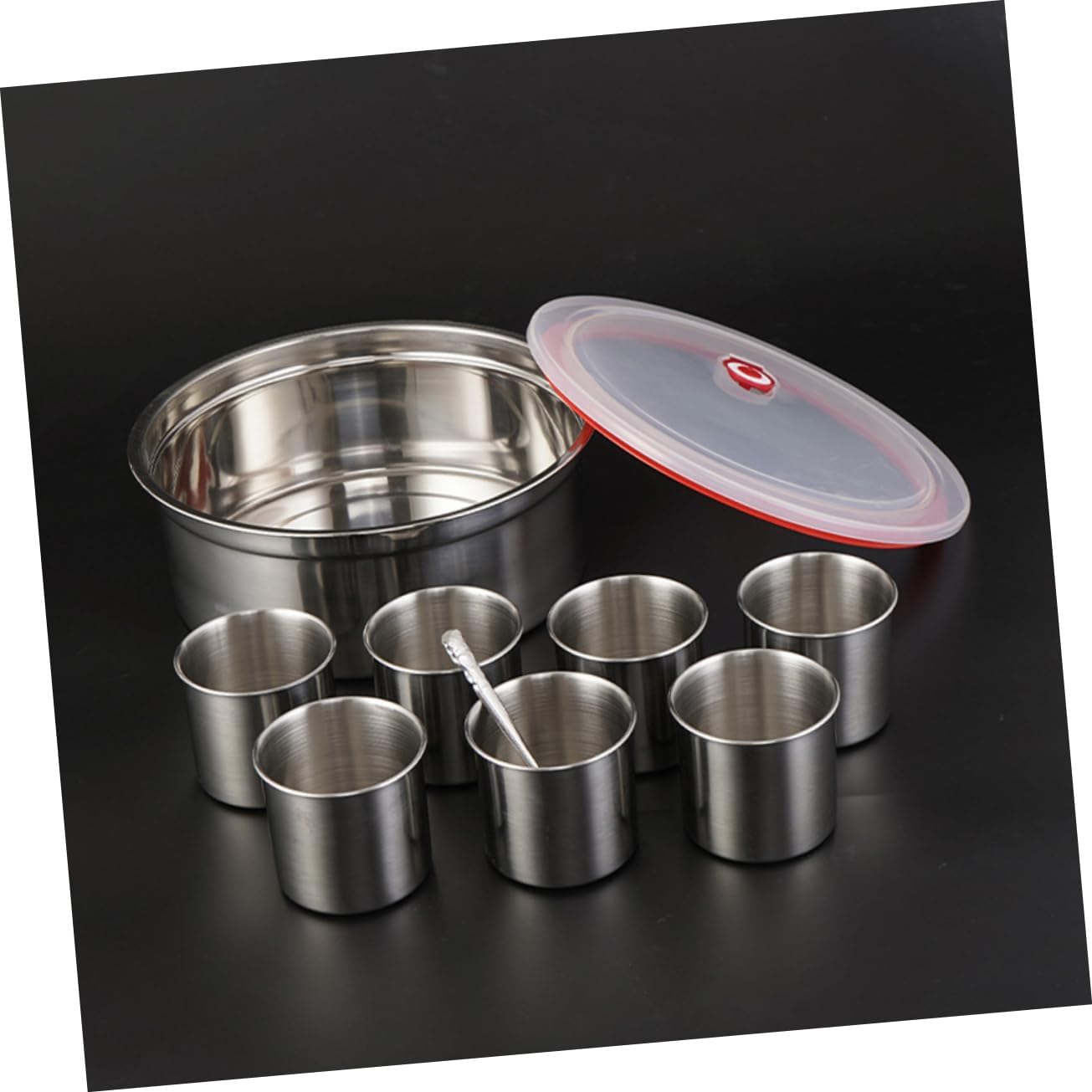 1Set Stainless Steel Spice Box Compartment Kitchen Condiment Container for Salt Pepper More Stylish Spice Jars for Home Restaurant Use