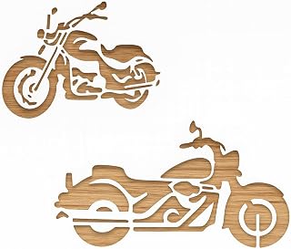 Motorcycle Bike Stencil 8.5 x 11 Inch – Reusable Mylar Template for Painting on Walls, Wood, Canvas, Scrapbooking, and DIY Crafts