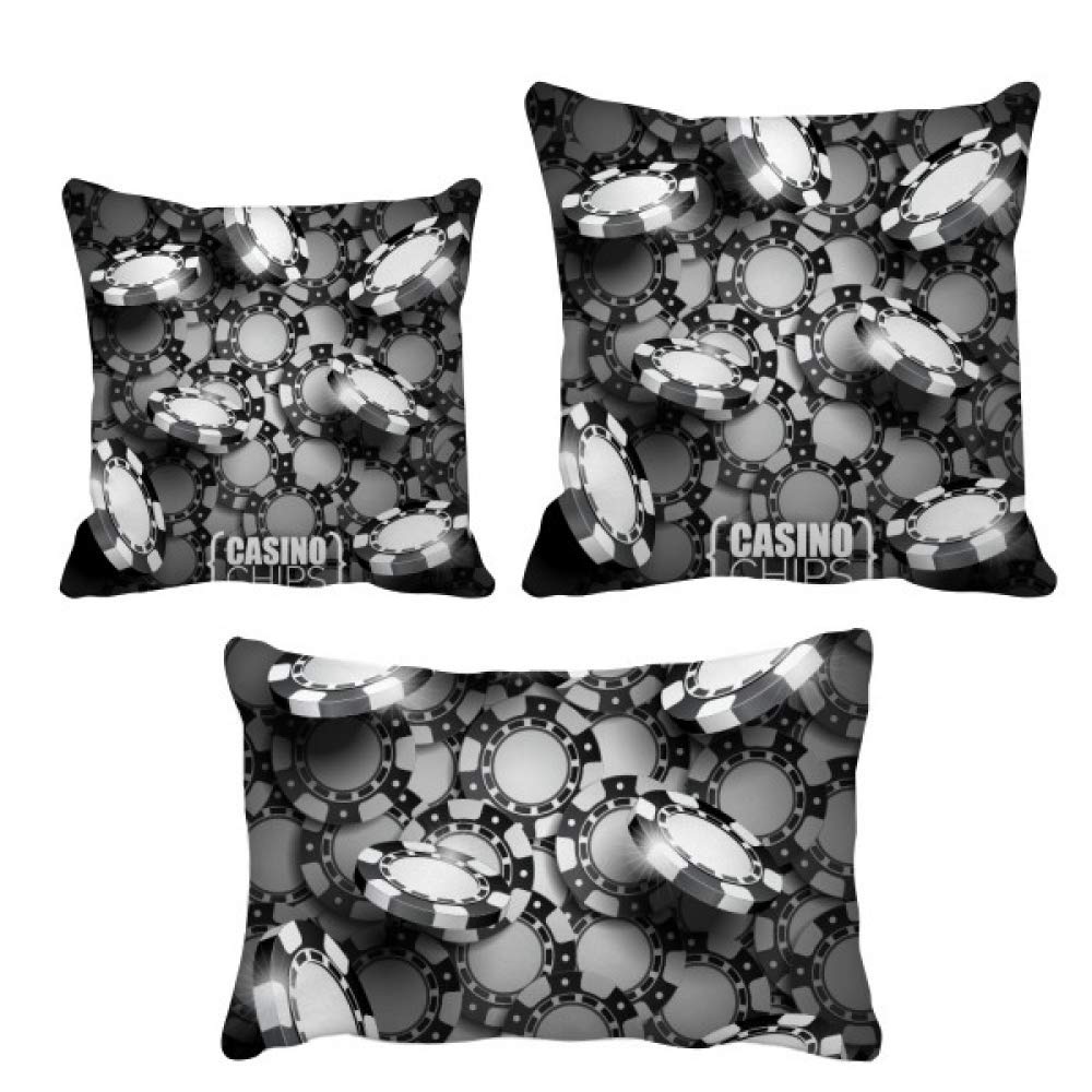 Housse de coussin casino en lot pour décoration de salon