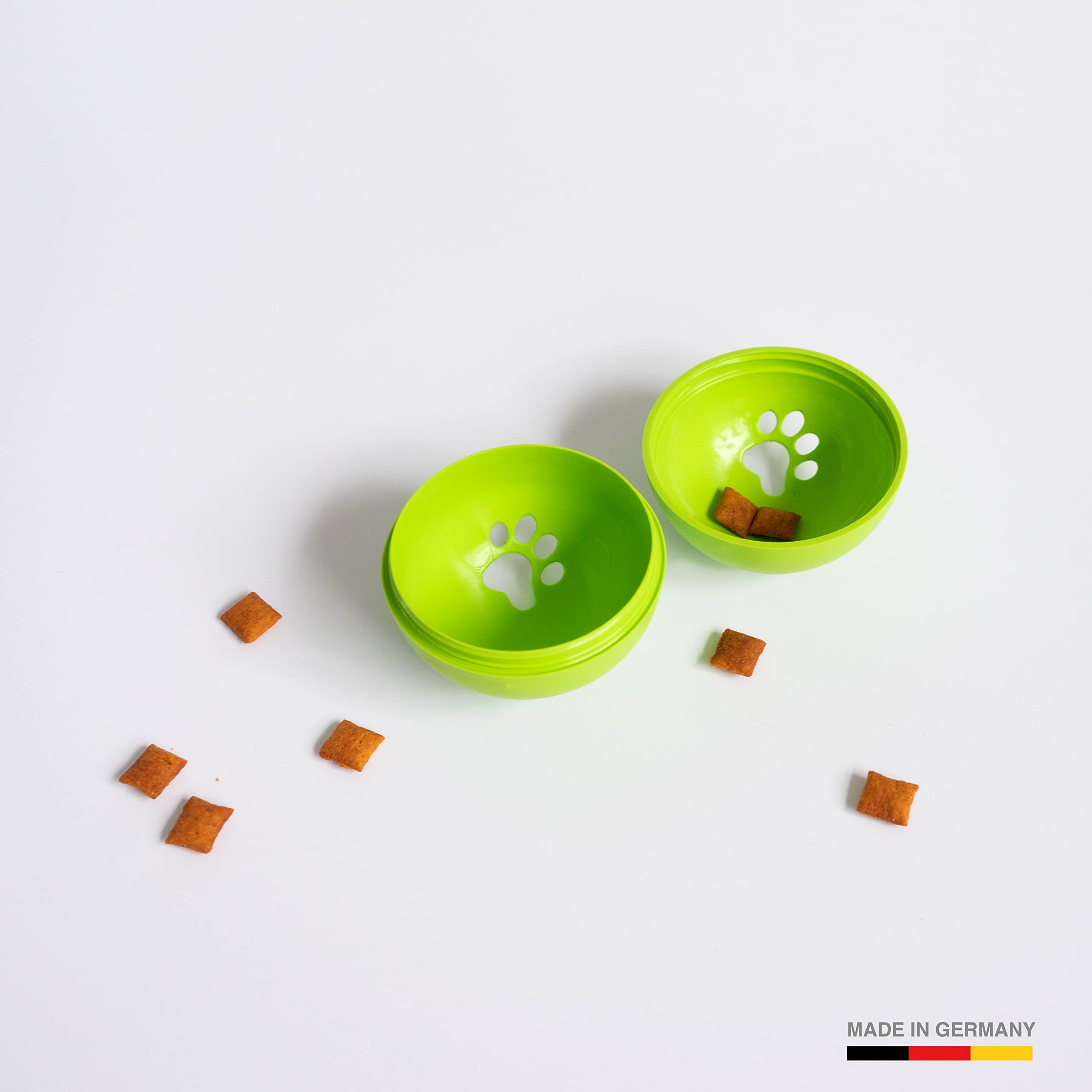 Palla Snack Per Gatti SCHUTZGEIST Ø 6 Cm - Giocattolo Dispenser Per Croccantini, Made In Germany - Foto 4