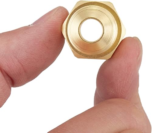 Miniatura 6 de Adaptador de gas de acoplamiento de tubo de conexión de latón de 1/2 "Flare X 1/2" hembra NPT conector de tubería