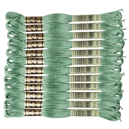 Image of DMC 6-Strand Embroidery Cotton Floss, Medium Nile Green