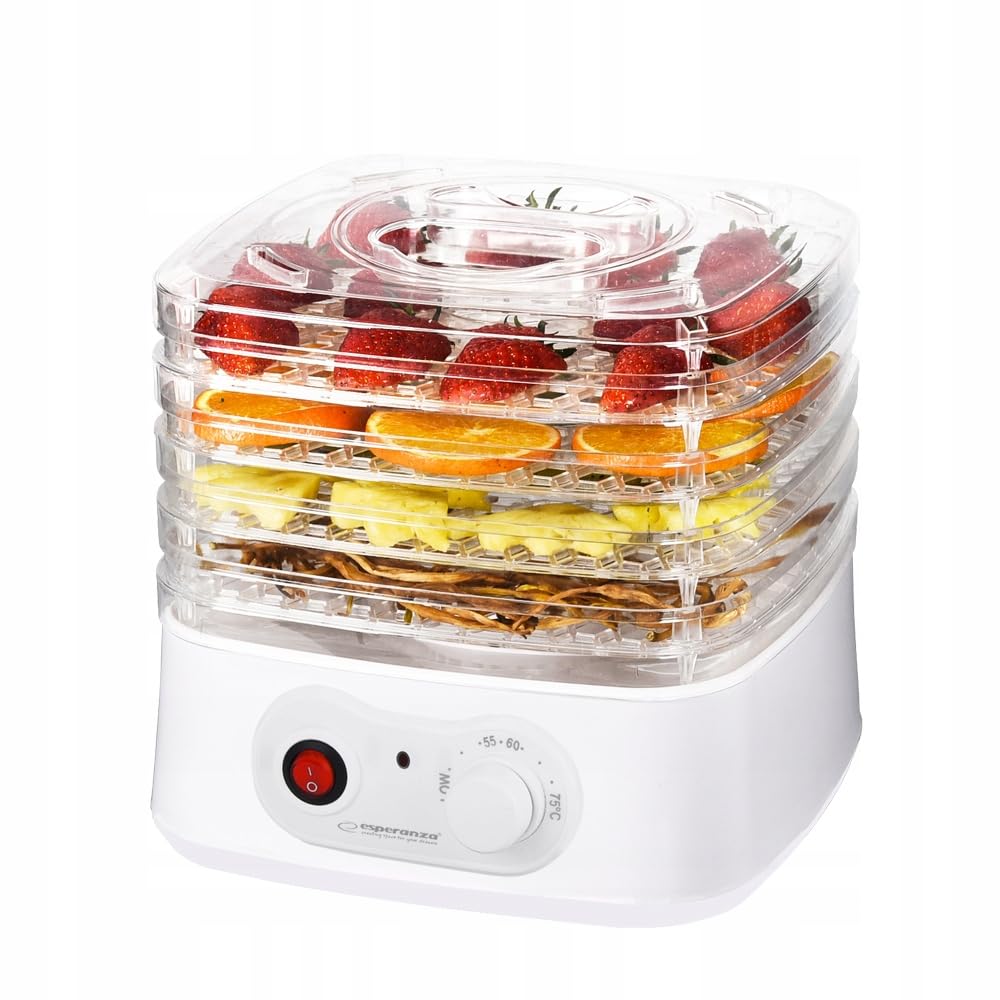 Esperanza EKD004 Food Déhydrator Transparent White 250 W