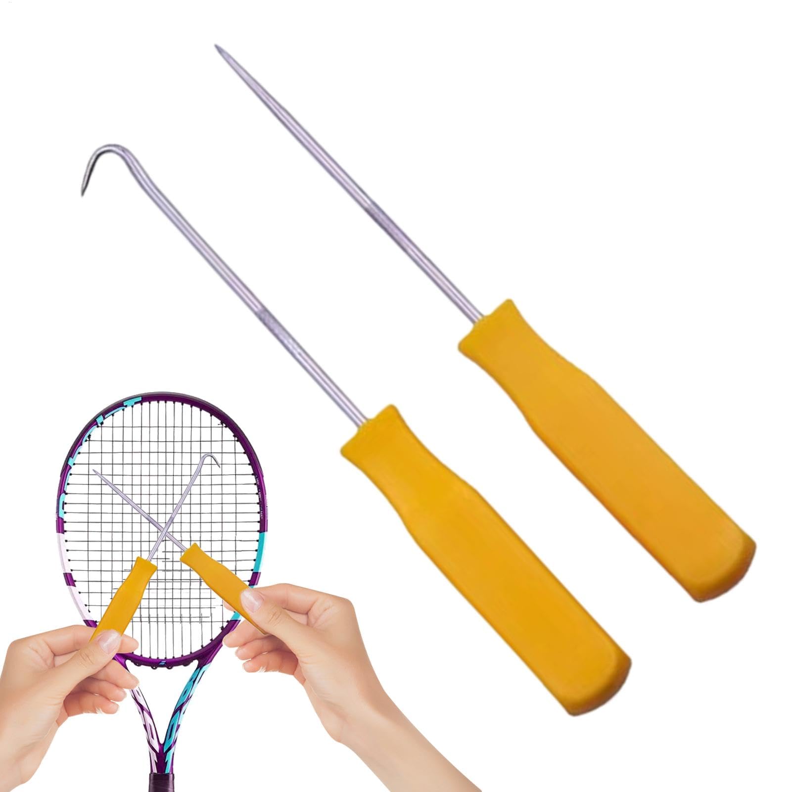 Herramienta de encordado de raqueta de tenis, herramienta de encordado de reparación de conos de raqueta, gancho de raqueta profesional, asistencia de cuerdas, accesorios de raqueta de bádminton