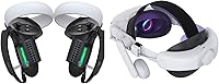 Vista 1 de KIWI design Comfort Battery Audio Head Strap 6400mAh y accesorios mejorados para controladores compatibles con Quest 2
