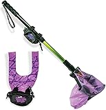 GoGo Stik, Catch-N-Go! Consumer Reports #1 Rated Ergonomic Scooper Catch Poo on Walks Alum Tele-Handle, Includes Happy Dootie Bags, Roll Bag Pouch Dispenser, Wrist Strap Quick & Clean 10-Yr Wty