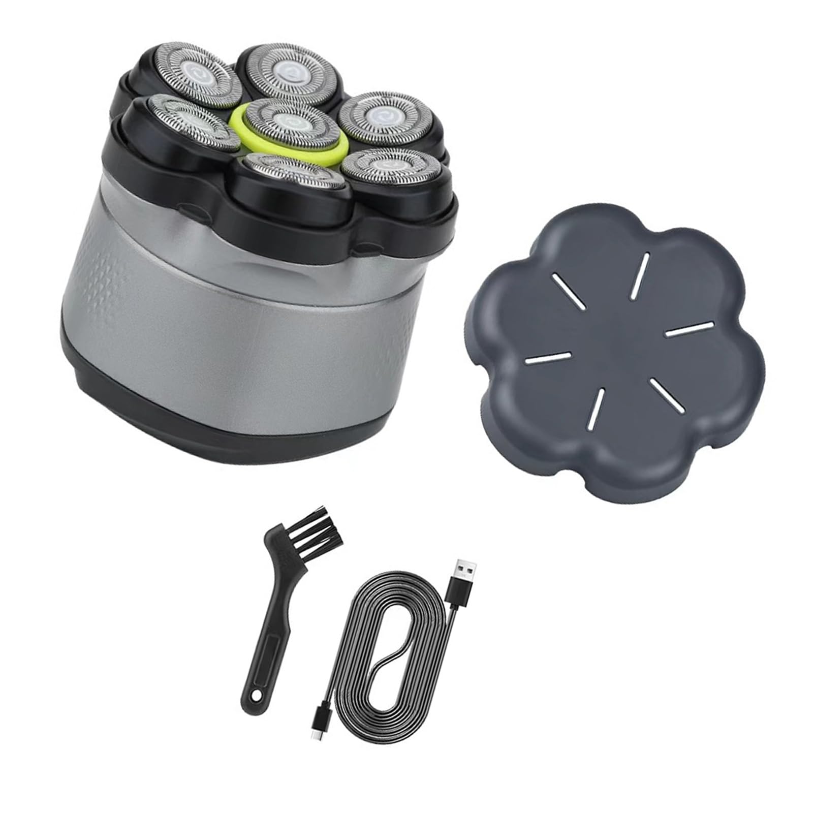 Rasoio rotativo per uomo 7 Setup con lunga durata della batteria Buona capacità Rasoio della batteria