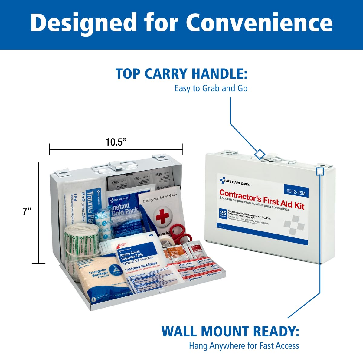 First Aid Only 25-Person Contractor First Aid Kit for Jobsites — Amazon image 5