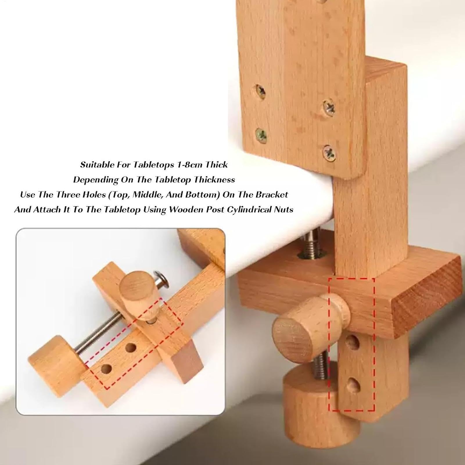 Soporte Bastidor De Bordado Accesorio Costura Ajustable Ángulo Madera | Soporte para Bordado Regalo Cumpleaños y Práctico Esposa, Abuela, Principiante, Experto