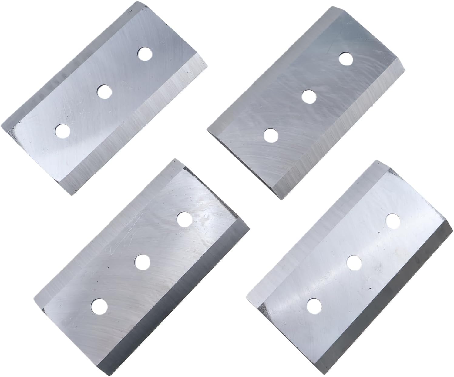 ZTUOAUMA 4PCS 7-1/4" x 4" x 3/8" Brush Chipper Blade Knives with 1/2'' Bolt Holes 900-9900-02 19071640 Compatible with Bandit 100 150 200 250 Mighty Morbark Eager Beever 100 200 290 Wood Chippers