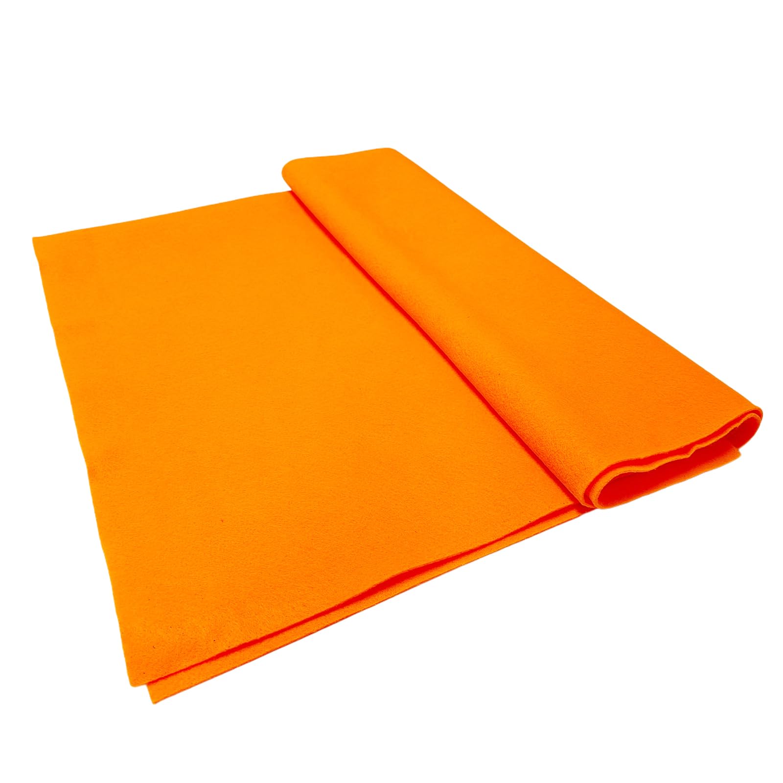 Jtnohx Orange Bright Felt, Felt Fabric For Crafting, Soft Fabric Sheets For Art And Sewing Projects 1.4Mm Thick 91X135cm Flexible