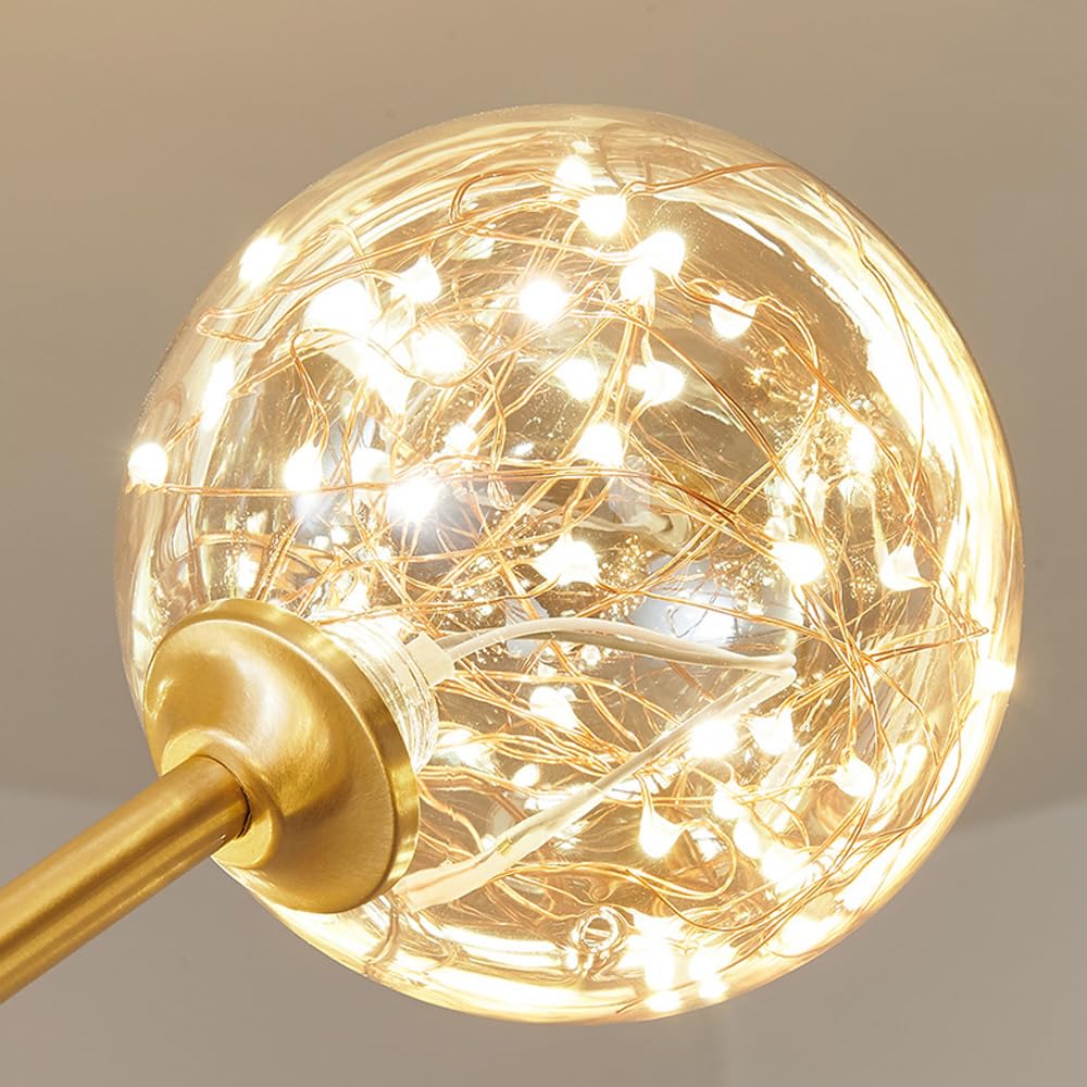 8-punktowa liniowa lampa wisząca Vintage Gold Slender Tube Linear LED Żyrandol z sznurkiem Filament Glass Ściemnialna kuchnia Farmhouse Wyspa sufitowa Lampa wisząca do jadalni Rest