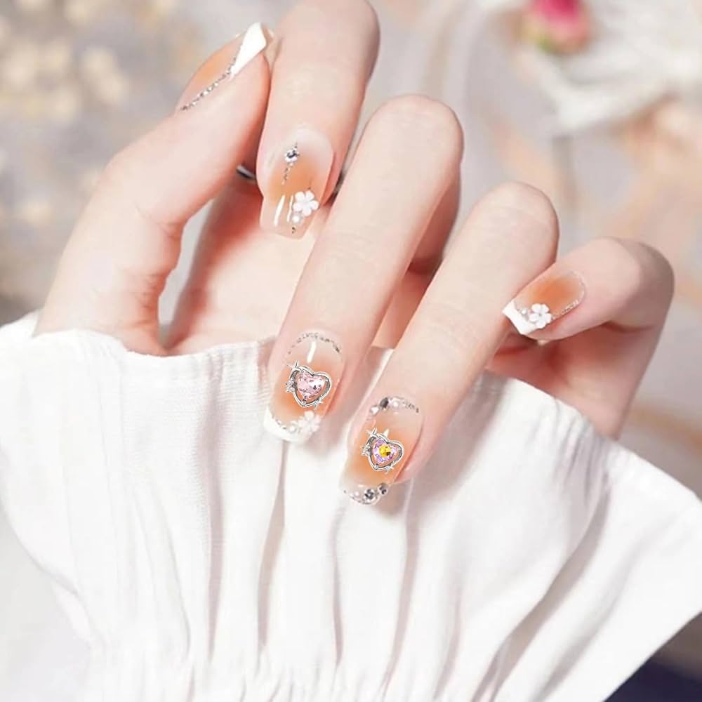 3dネイル ネイルパーツ ハート ピンク 黄色 ネイルパーツ 3dネイル ネイルパーツ ハート ピンク 黄色 ネイルパーツ