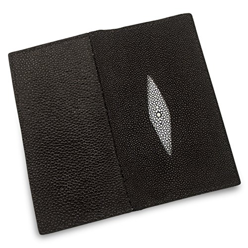 Genuine Stingray Skin Rodeo Checkbook Leather Wallet3
