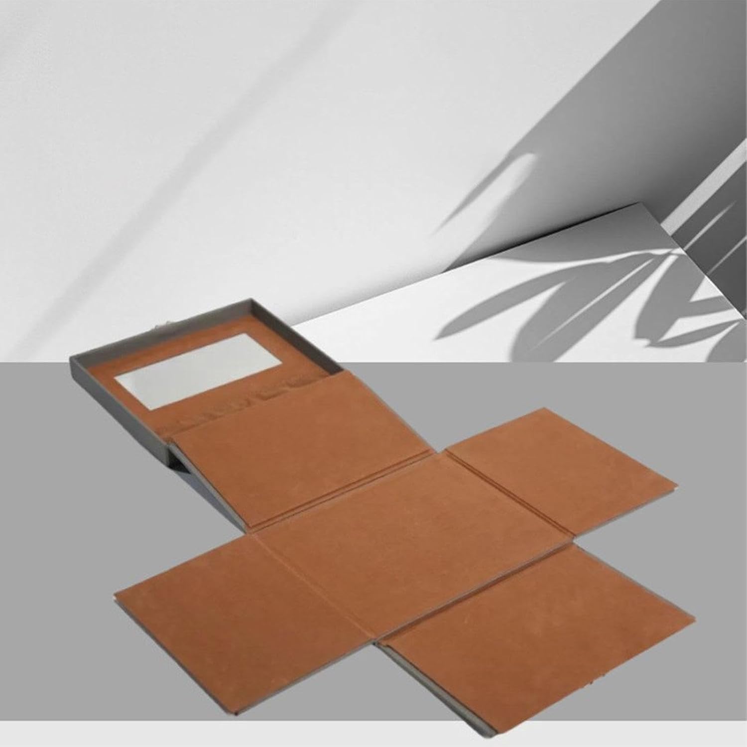 "Abbraccia" ウィッグ収納ボックス、ウィッグスタンド付きミラー内蔵、