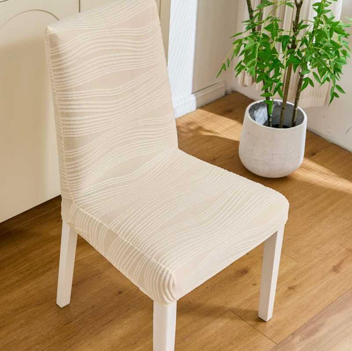 Orange Jacquard Chair Covers - Stretch & Protect! -26
