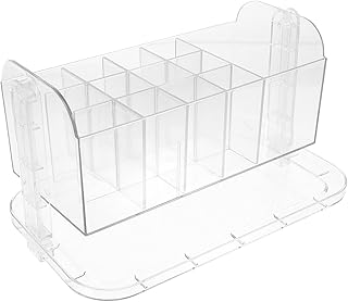 FOMIYES Clear Desktop Makeup Organizer and Perfume Storage Rack Capacity Cosmetic Holder for Brushes and Lipsticks Elegant and Space-saving Design for Home Use