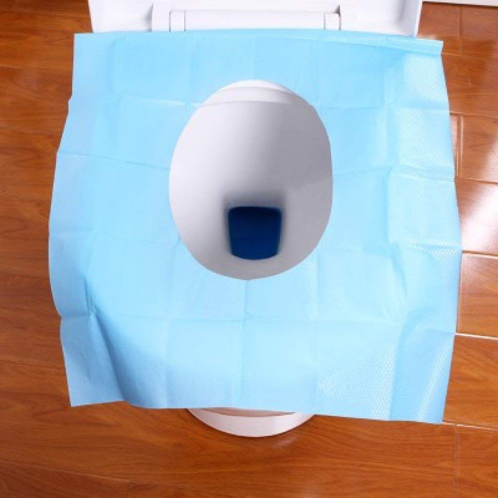 Buckle Up Disposable Toilet Seat Covers - Set of 18 - Blue-image-15