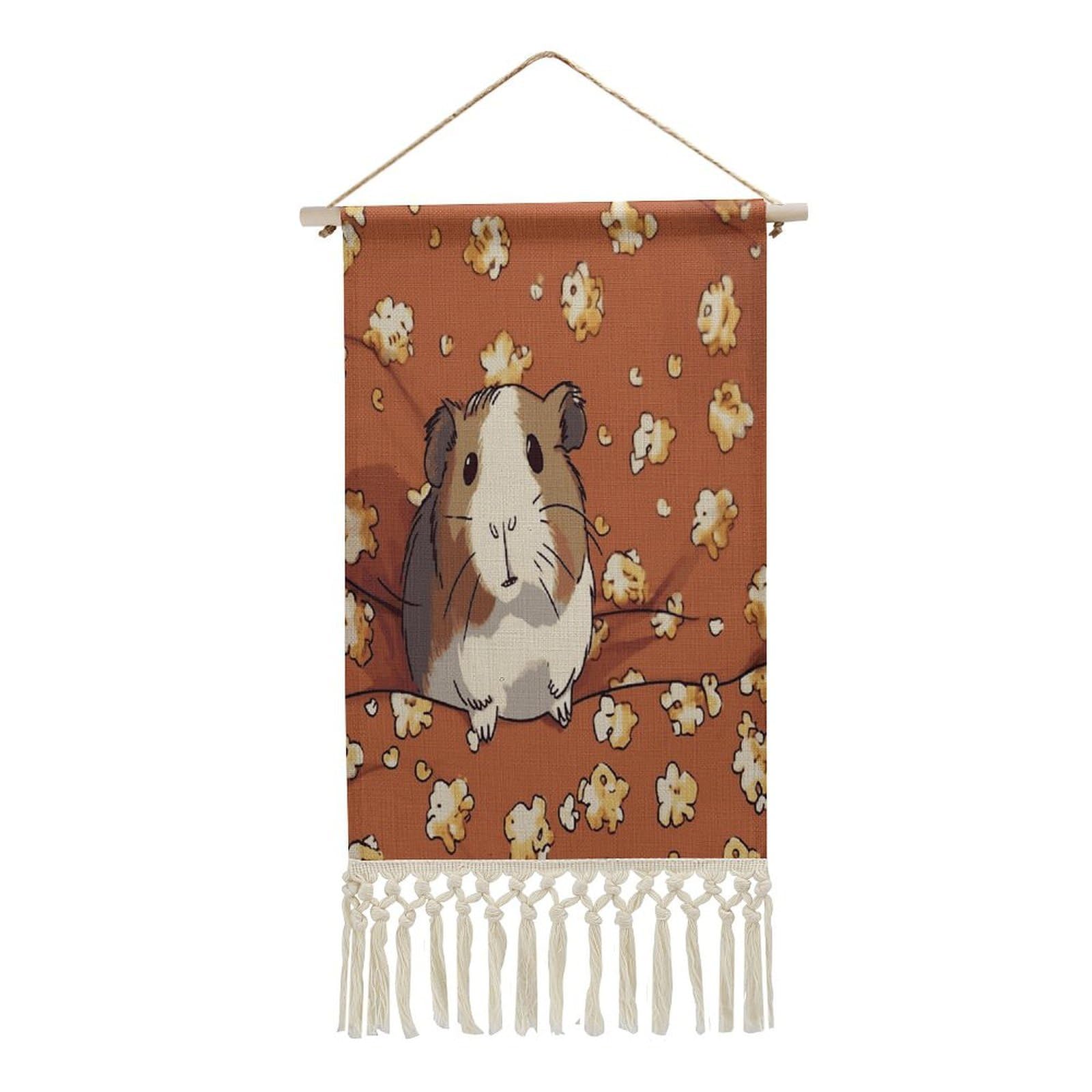 Adfgyerh Style Smiling (15) Tapestry With Tassels Cotton And Linen Hanging Posters, Wall Art For Travel Gift, Wall Tapestry For Office Home Decor Bedroom Living Room Decor