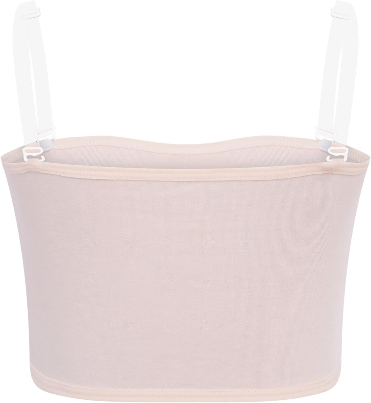 YiZYiF Kids Girls Dance Sport Tube Top with Adjustable Clear Straps Removable Pads Yoga Bra Training Bralette