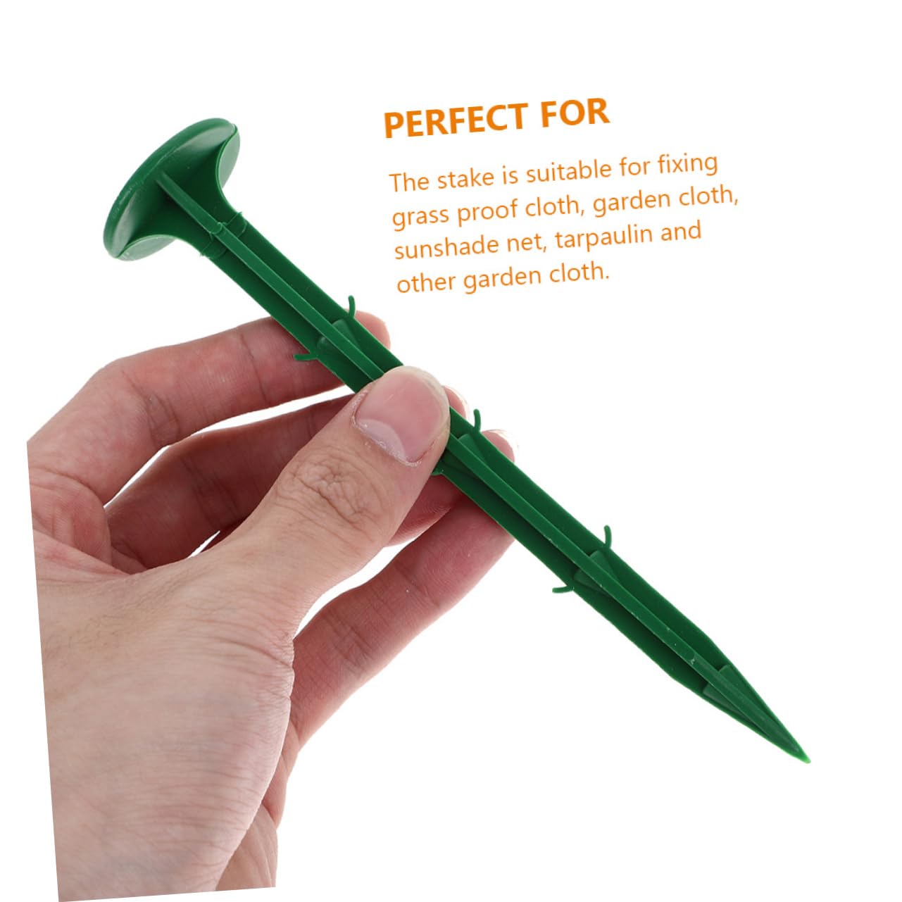 Piquets de Fixation au Verts 150 Pièces en Plastique pour Jardin