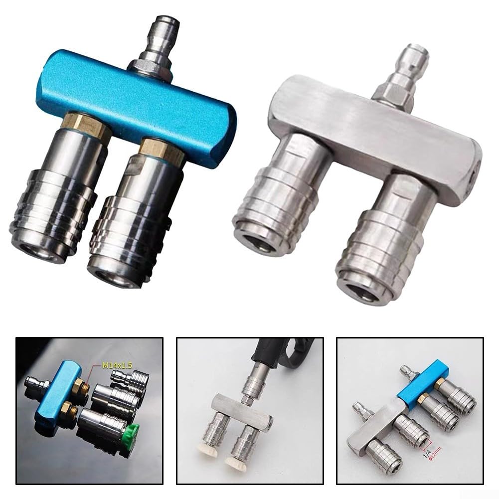 Adattatore per rondella a pressione Ugello spruzzatore ad alta pressione, accessorio for asta adattatore doppio ugello for macchina for la pulizia multifunzionale for il lavaggio dell'auto(Style two)