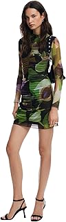 فستان قصير مطبوع للنساء من ديسيجوال، قطعة من تصميم السيد كريستيان لاكرو