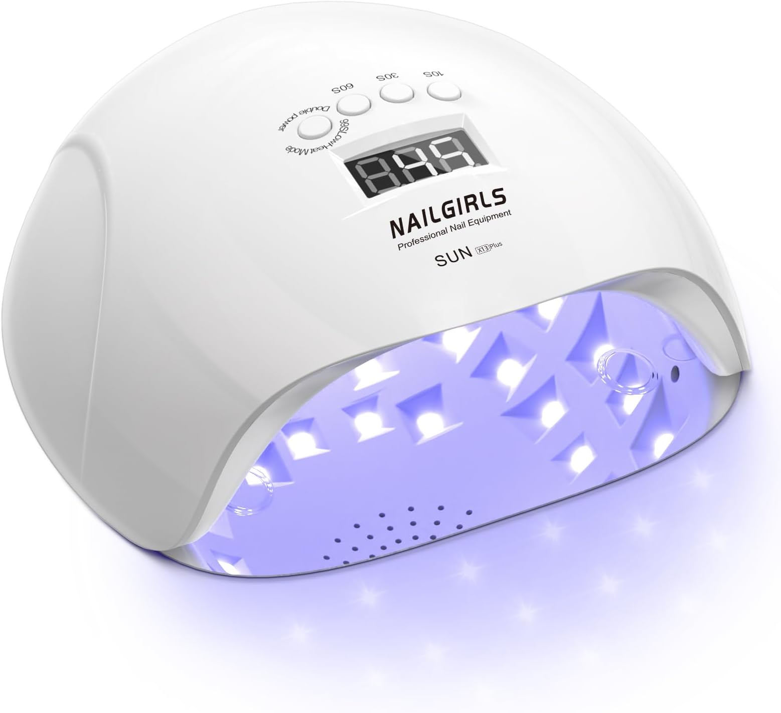 NAILGIRLS 150W UV LED Nail Lamp with Auto Sensor - Fast Curing Gel Polish Acrylic Nail Dryer, UV Nail Light 4 Timer Settings, 36 LED Beads and Automatic Sensor for Home Salon Use