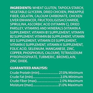 Amazon brand  wonder bound dog dental treats for small dogs 15 25 lbs real chicken flavor nubbed texture for plaque  tartar control freshens breath while chewing 60 count   cucciolini doodles