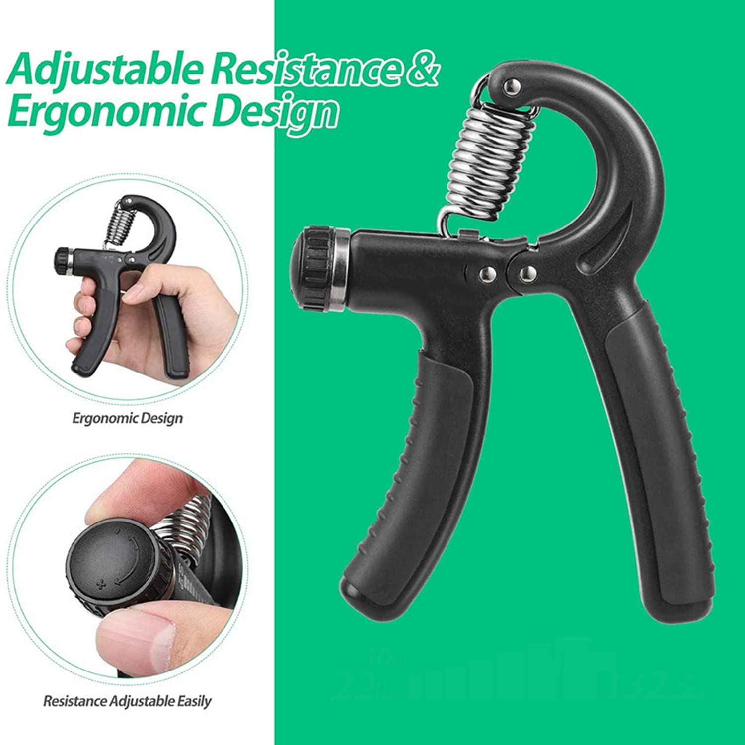 Hand Grip, 2 Pacchi 5-60 Kg Allenamento Avambraccio, Avambracci - Foto 4