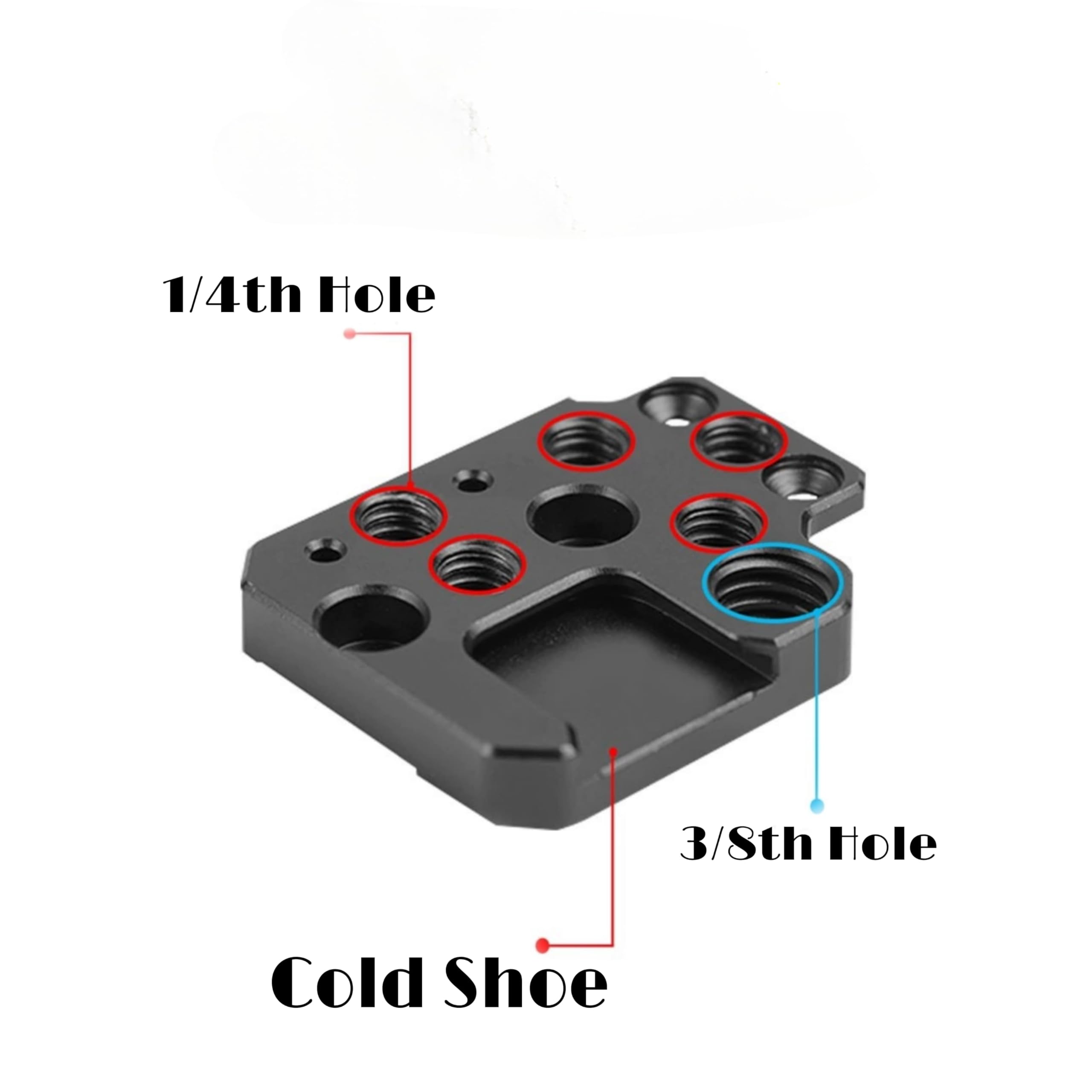 GetZget® Expansion Mount Compatible with DJI Ronin RS4/ Pro, RS3/ Pro, RS2, RSC, RS 3 Mini Gimbal Extension Aluminum Board Accessories