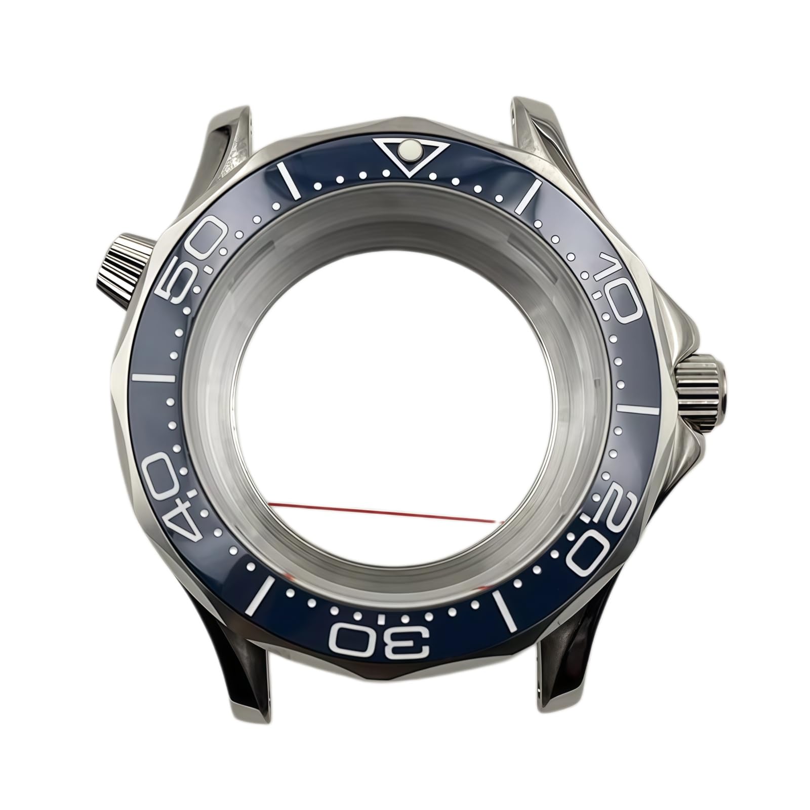 30ATM Wodoodporna Koperta Zegarka 41mm Duża Tarcza 31mm Wypukłe Szkło Zakręcana Koronka NH35 Części dla Omega Seamaster Diver 300M-7 41MM