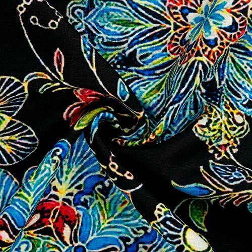Vestido feminino meia manga gola V casual estampado para férias quentes minivestido feminino meia ma