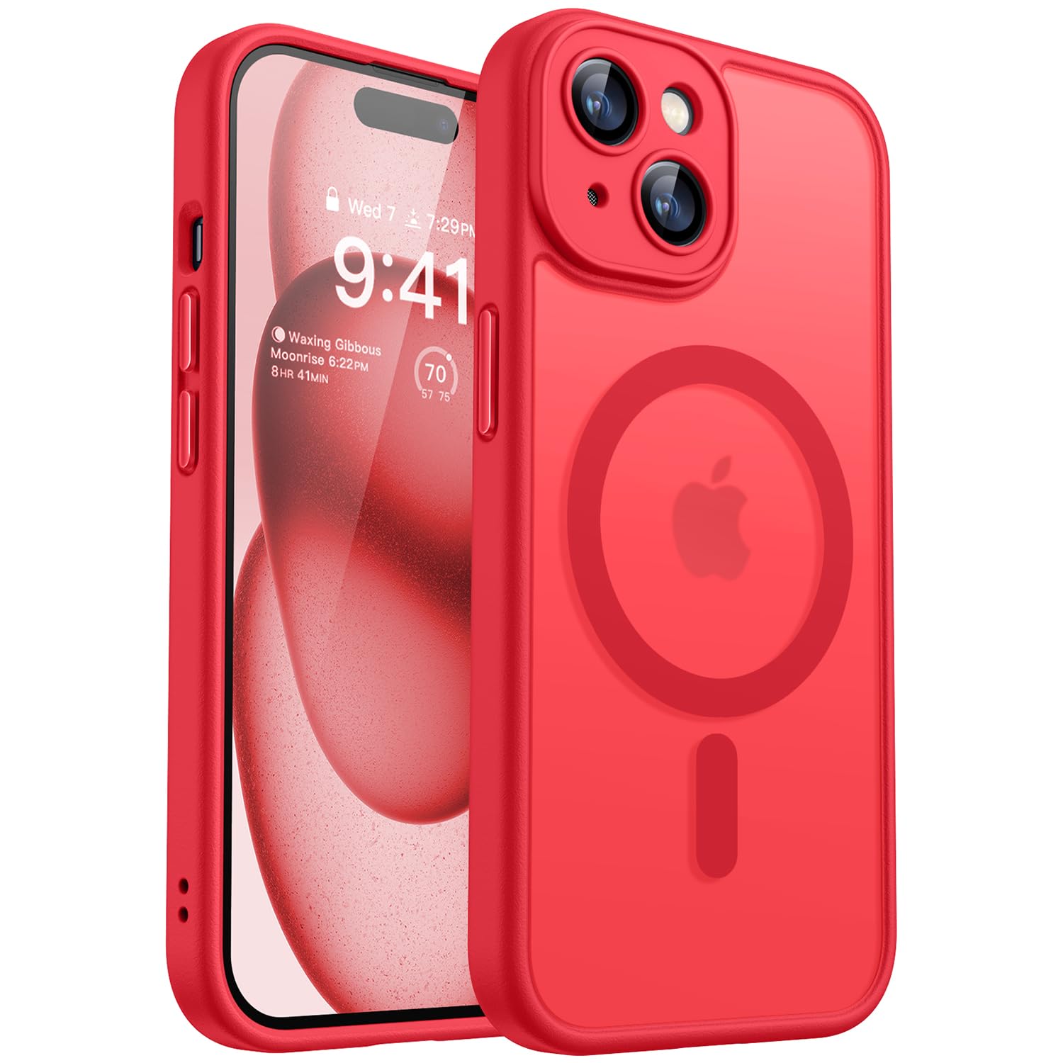 CANSHN Cover Magnetica per iPhone 17 Pro Max(6,9 Pollici), Compatibile con MagSafe, [Protezione Completa Della Fotocamera], Custodia Traslucida Opaca Protettiva Sottile Antiurto,Nero
