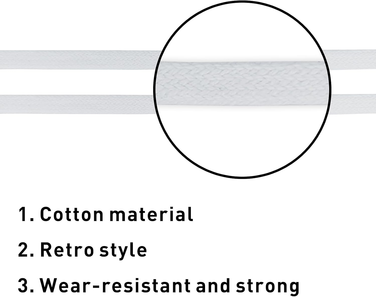 UamGlsob Cotton Shoelaces for Common Projects Sneakers – Premium 8mm Flat Shoe Strings Designer Replacement Laces