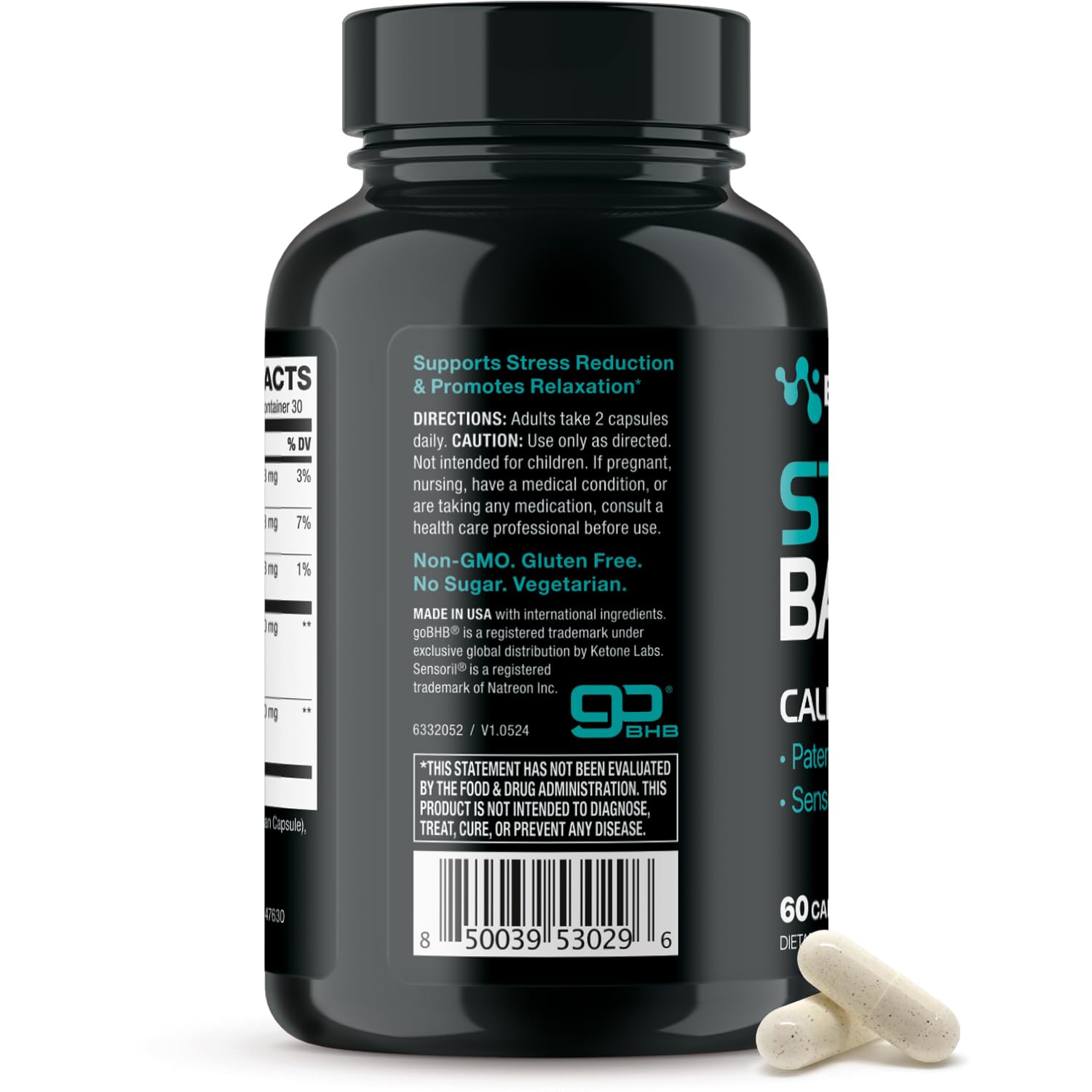 Calming Cortisol Supplement for Women & Men - Clinically Validated Sensoril Ashwagandha and goBHB Mood Support Supplement for Balanced Energy & Focus and Cortisol Support - 3rd Party Lab Tested — Amazon image 7