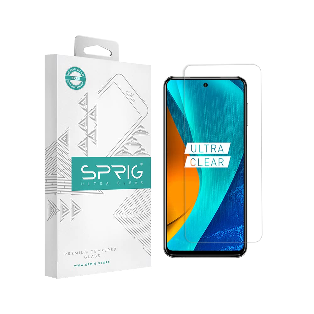 SPRIG Clear Tempered Glass Screen Protector for IQOO Z5 5G (B0C4B8S18V) Amazon Price History, Amazon Price Tracker