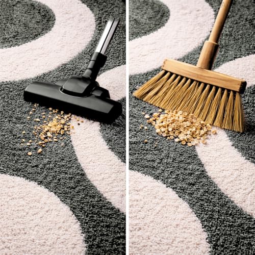 Image of 3D Shaggy Polyester Carpet Rug Runner Area Mats for Bedroom /Living Area /Home with Anti Slip Backing Soft /Fluffy Hight Pile - (Moon Grey, 2x5 feet)