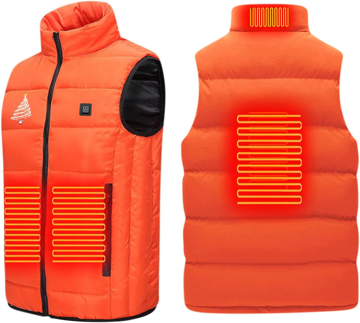 Unisex Heated Vest Men Women USB Rechargeable Heated Waistcoat 3 Temperature Levels Heated Gilet Electric Body Warmer