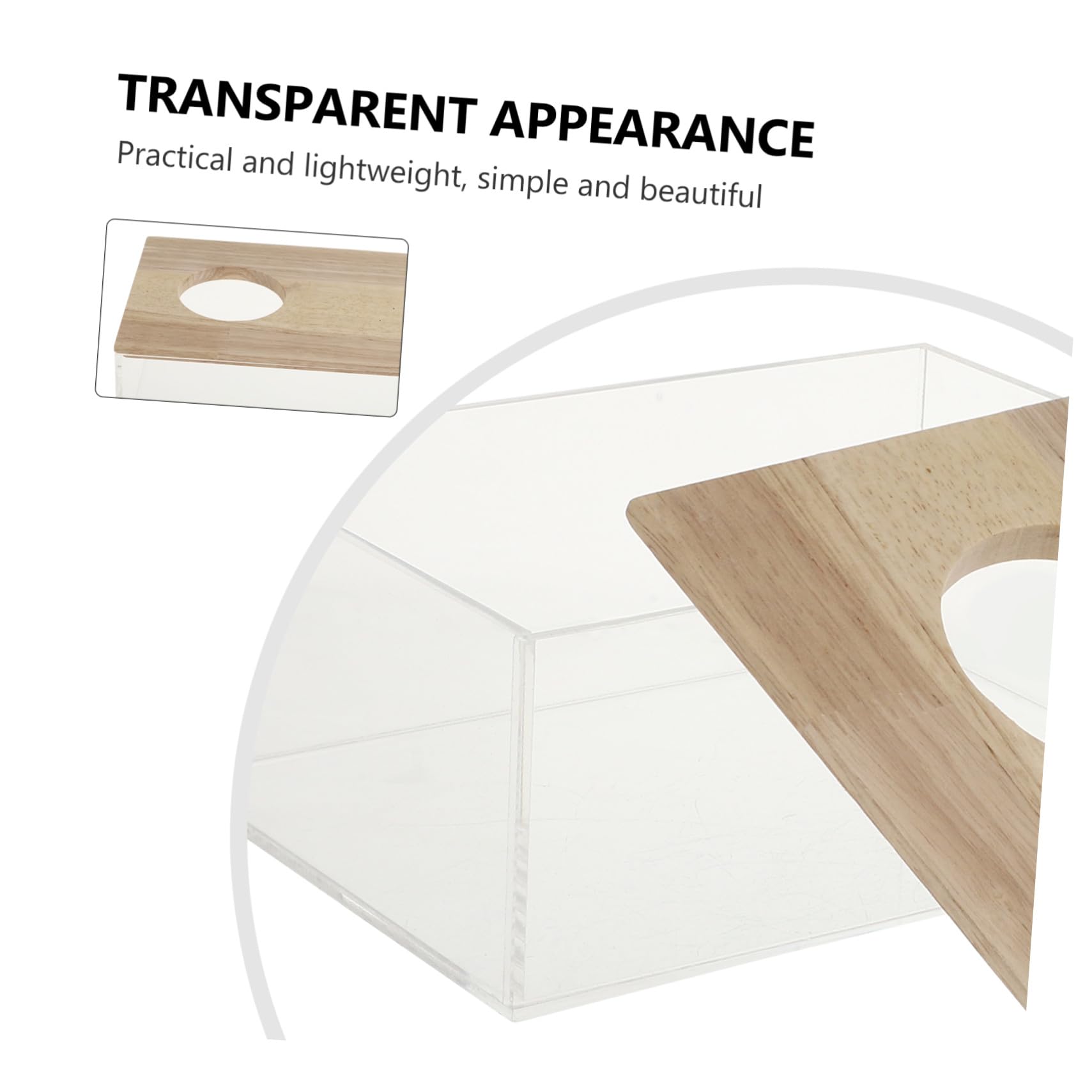 Gatuida Transparente Hamster Sandbadewanne mit Multifunktionalem Design als Toilette und Badewanne für Hamster Chinchilla Mäuse und Kleintiere Einfach zu Reinigen und Sicher für Zuhause