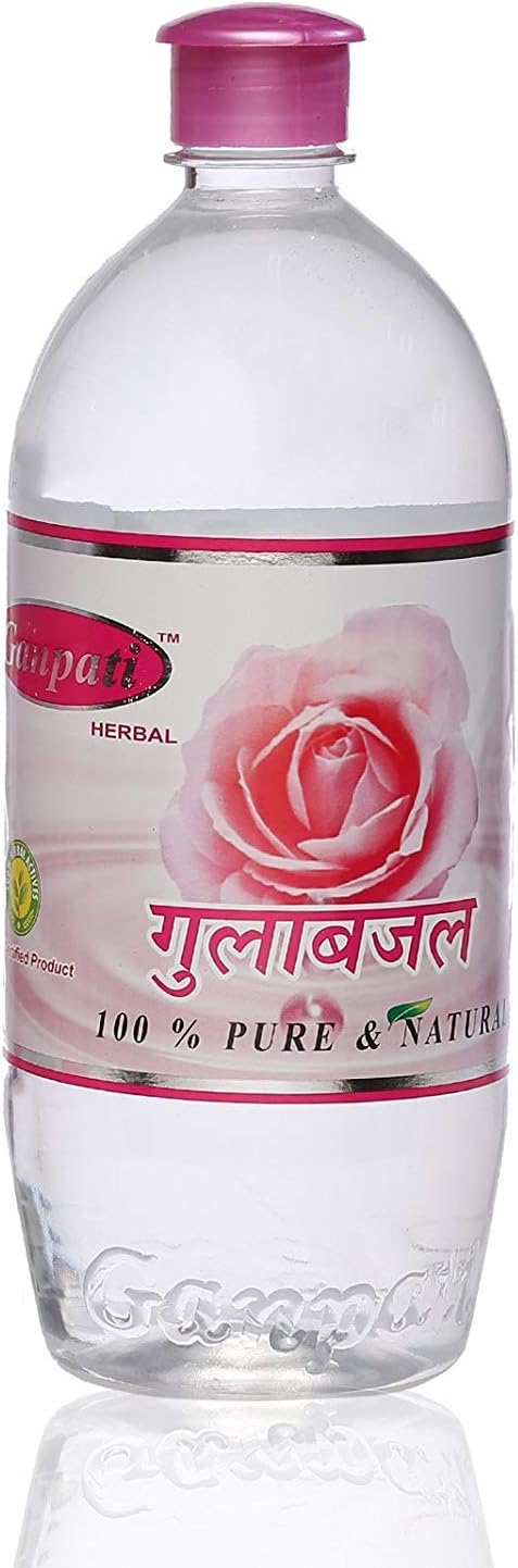 Ganpati Herbal Chemical-Free Natural Rose Water (1000 Ml)