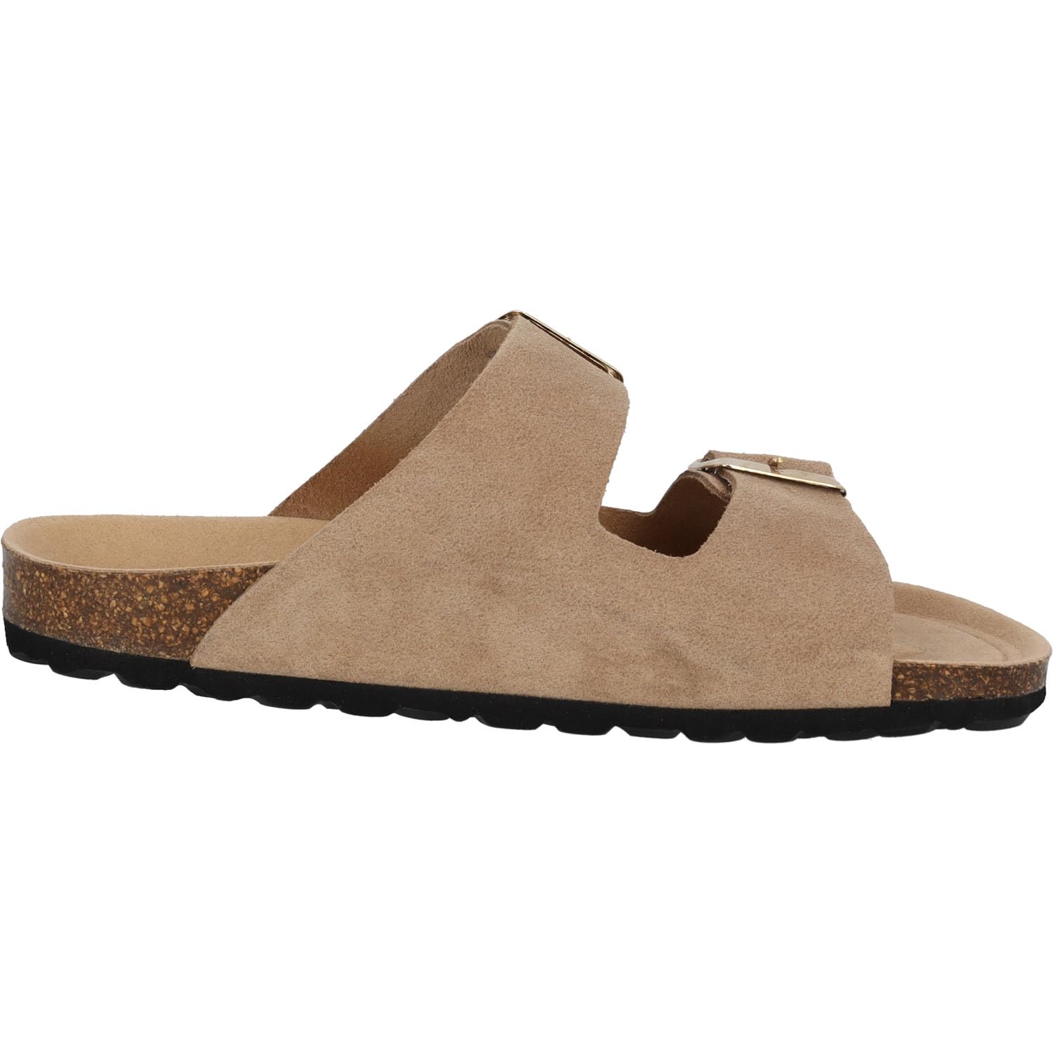 Palado Pantoletten Damen Korfu Mono - bequeme Sandalen Made in Spain - Hausschuhe mit dämpfendem Kork-Fußbett - modische Sommerschuhe