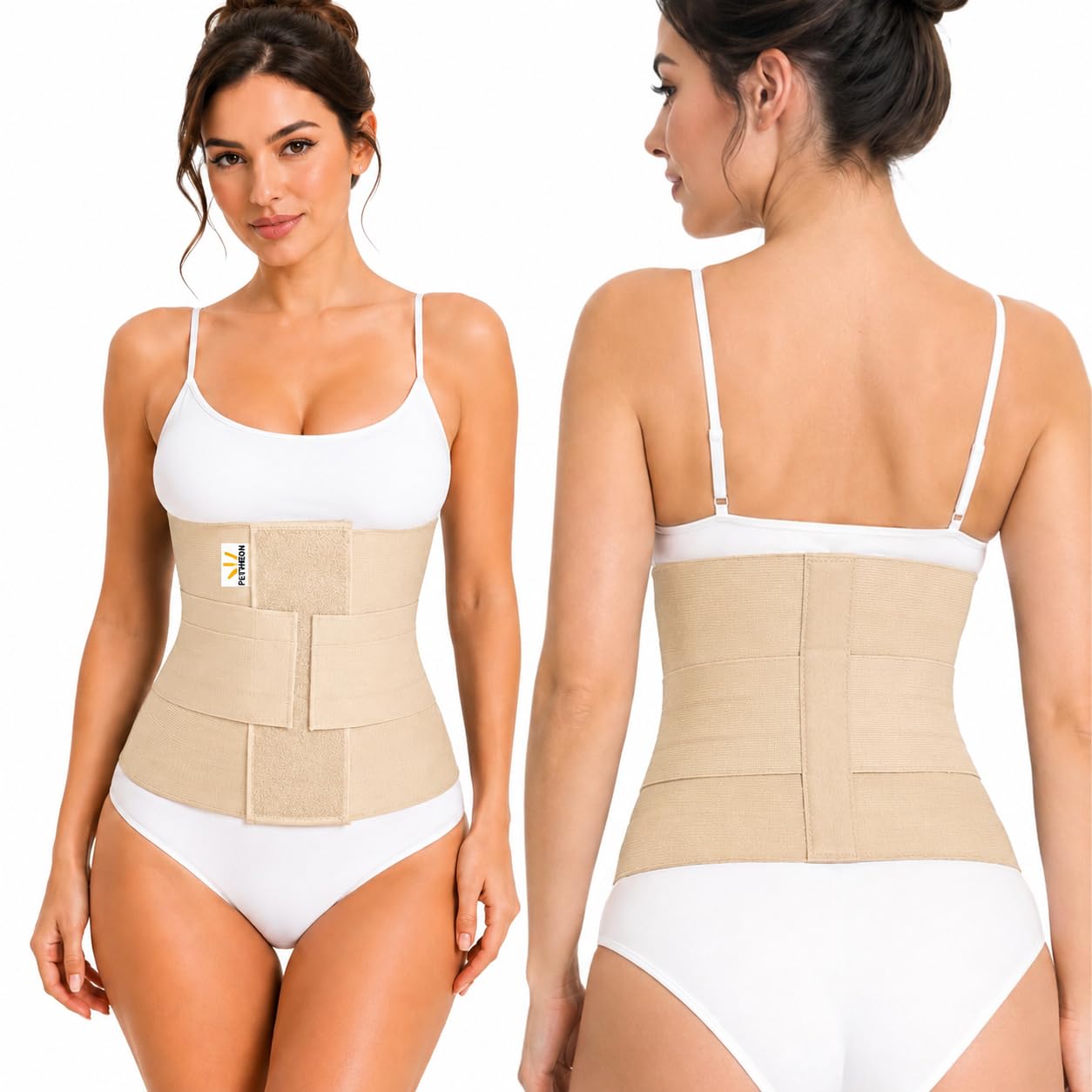 PLETHEON Body Shaper Belt for Women | Tummy Control & Waist Slimming Shapewear | Adjustable Compression | Comfortable for Daily Use