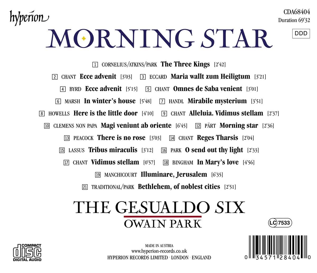 Morning Star/Oeuvres Chorales Sacrees