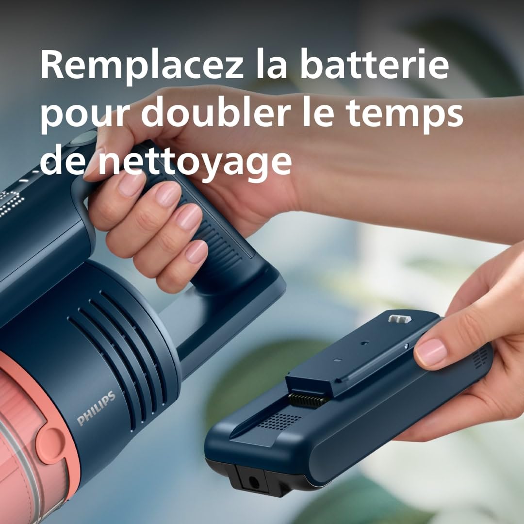 Philips Batterie de Rechange d'origine - Lithium-ION, 25,2 V, Compatible avec l'Aspirateur sans Fil Série 5000 (XV1653/01)