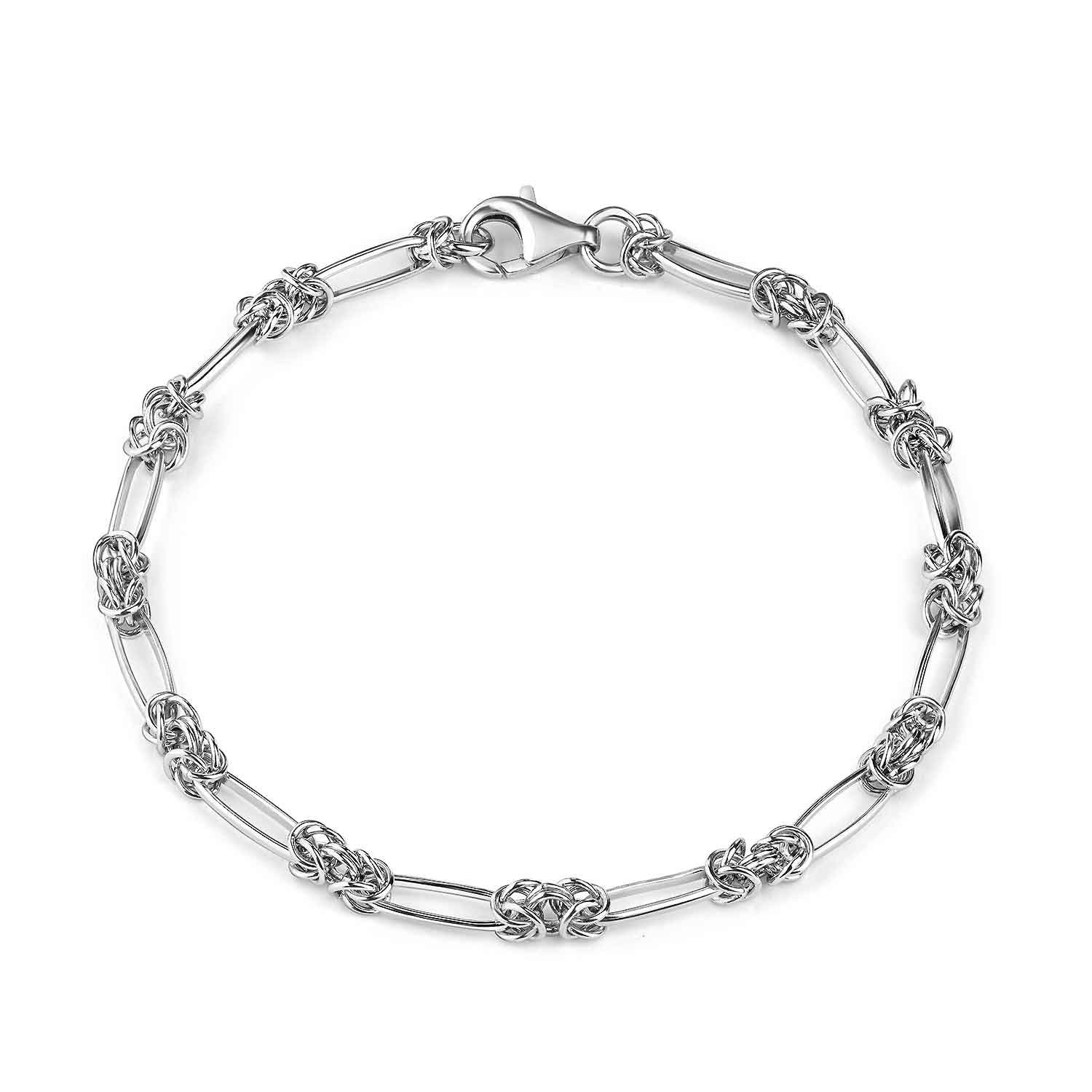Königsketten Armband Frauen Silber 925 - Damen Armkette breit SA-65