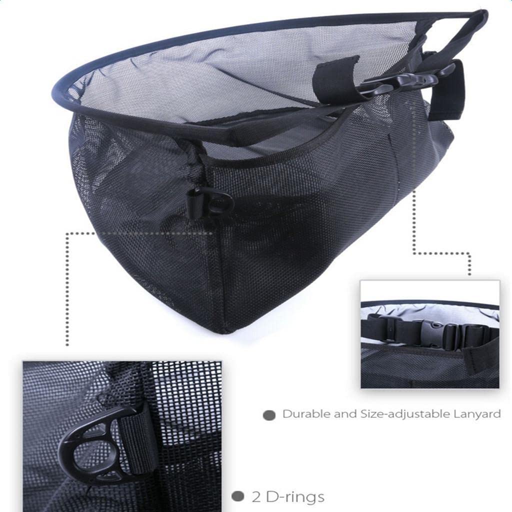 RNXRZANK Professional Fly Fishing Line Tray Bag Mesh Basket Waist Net